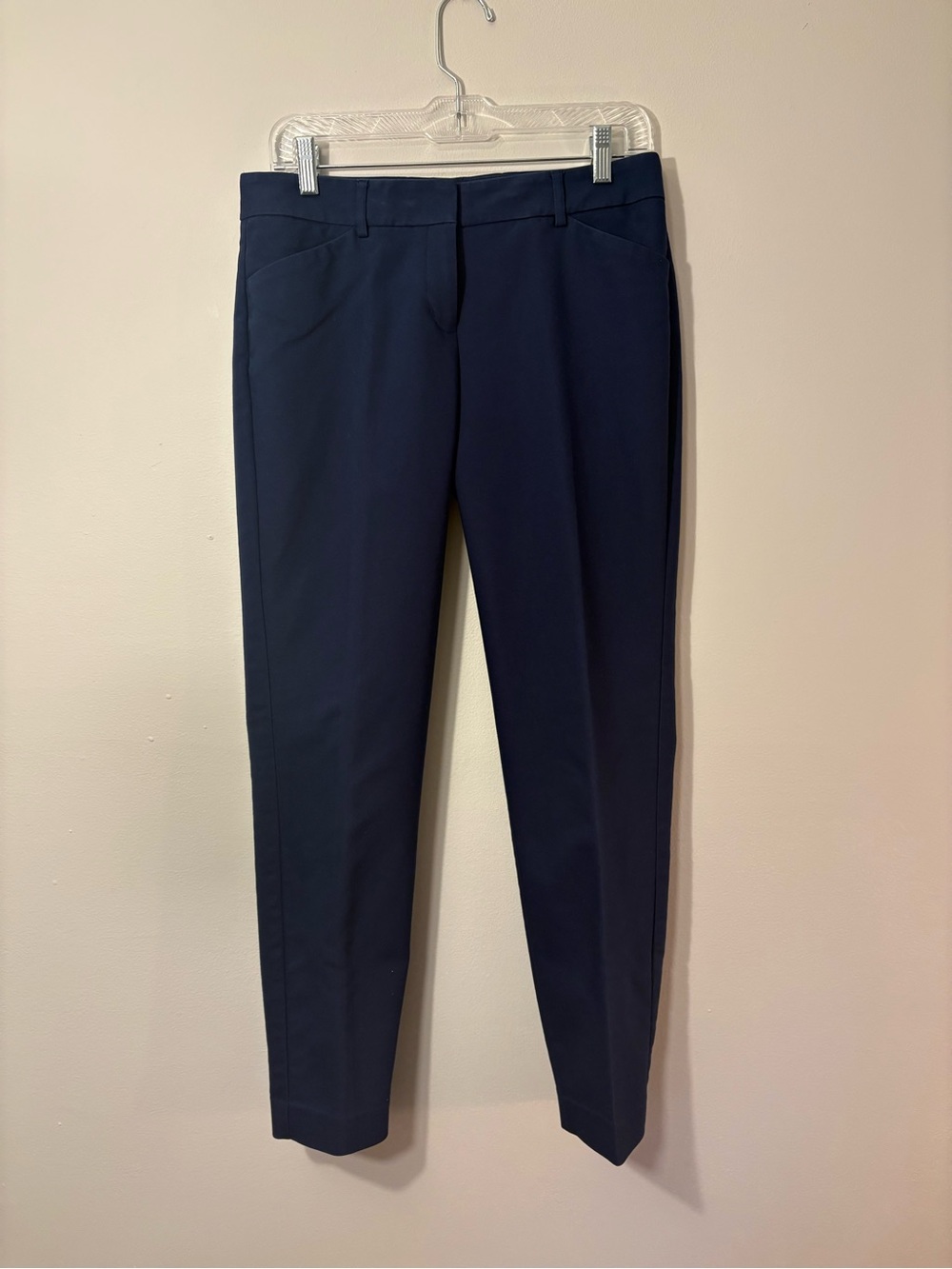 Express Editor Navy Taper Ankle Pants — Size 6L 💙